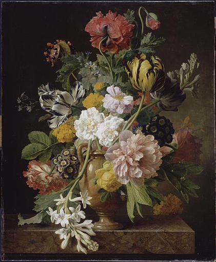 Wikioo.org - The Encyclopedia of Fine Arts - Painting, Artwork by Jan Frans Van Dael - LA TUBEREUSE CASSEE