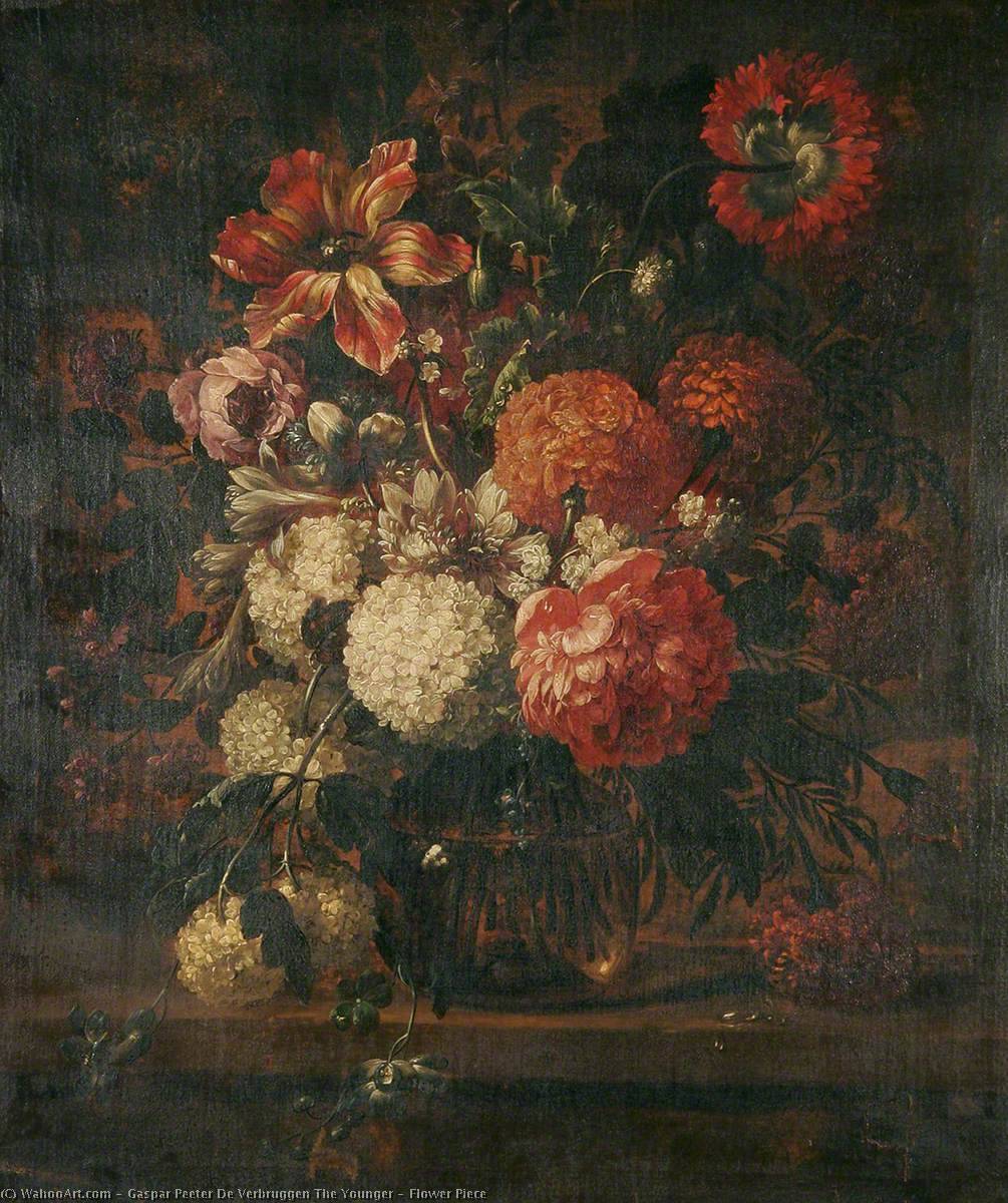 Wikioo.org - The Encyclopedia of Fine Arts - Painting, Artwork by Gaspar Peeter De Verbruggen The Younger - Flower Piece