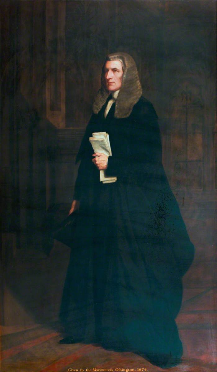 Wikioo.org - The Encyclopedia of Fine Arts - Painting, Artwork by Jane Hawkins - John Evelyn Denison (1800–1873), Viscount Ossington, Speaker (copy after Francis Grant)