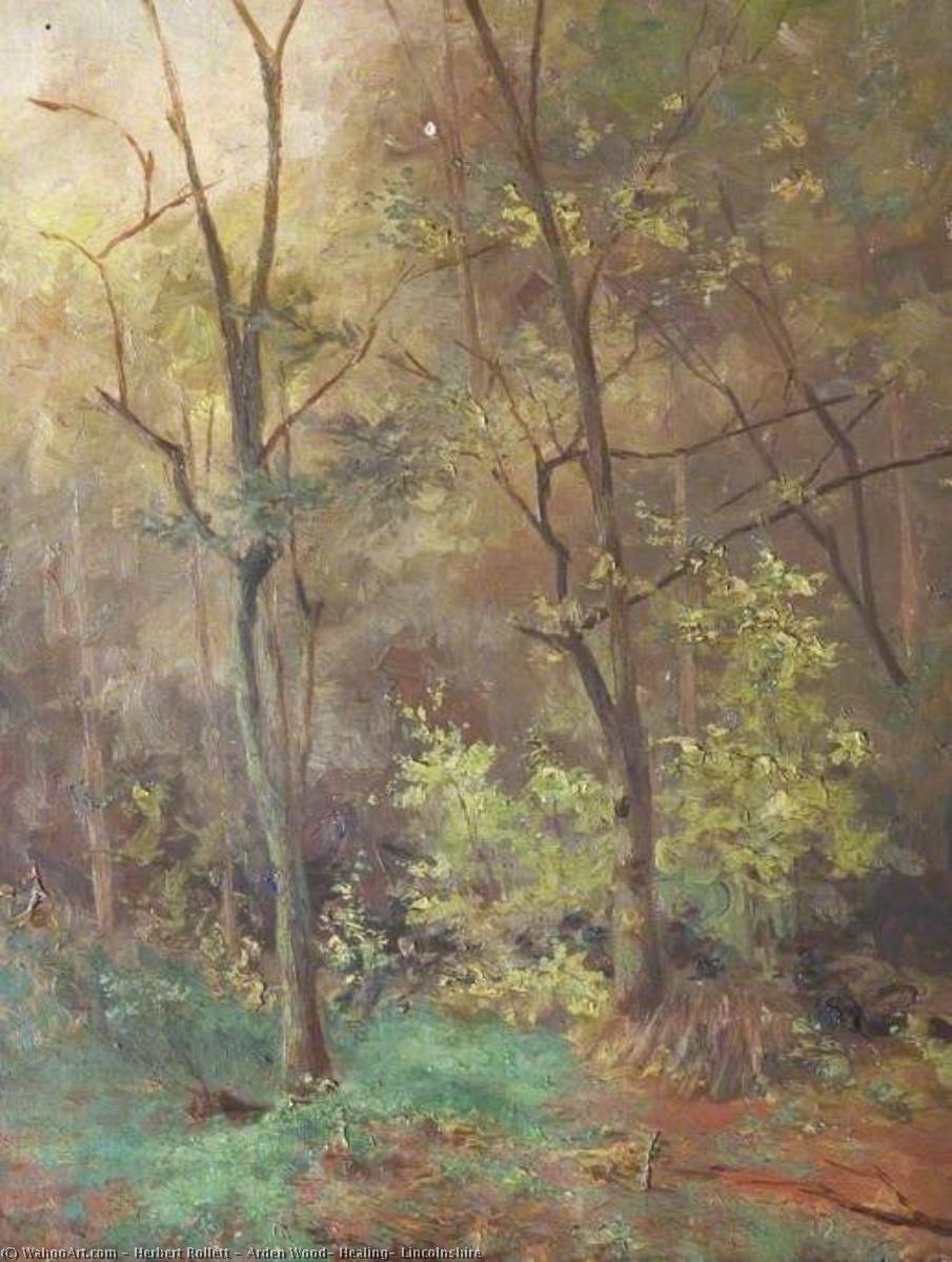 Wikioo.org - The Encyclopedia of Fine Arts - Painting, Artwork by Herbert Rollett - Arden Wood, Healing, Lincolnshire