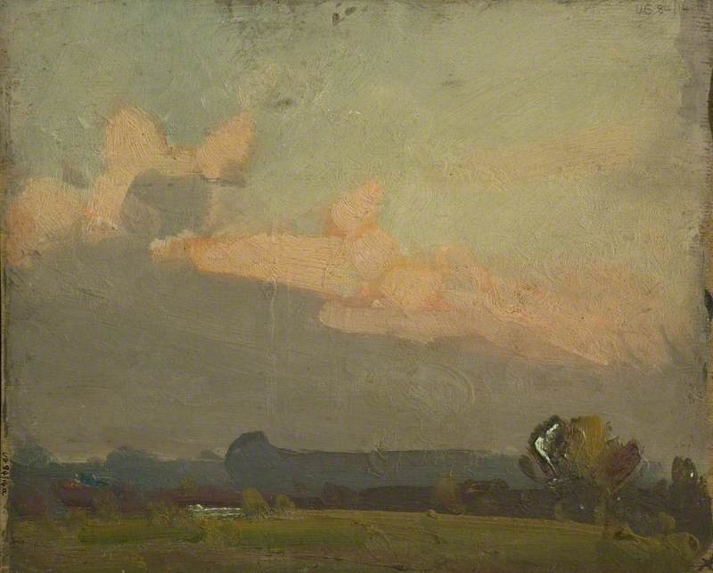 Wikioo.org - The Encyclopedia of Fine Arts - Painting, Artwork by Herbert Rollett - Landscape (verso)