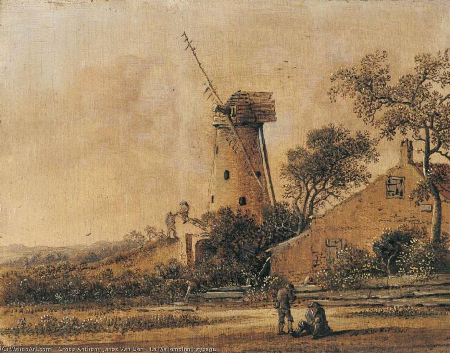 Wikioo.org - The Encyclopedia of Fine Arts - Painting, Artwork by Anthony Jansz Van Der Croos - Le Mallemolen Paysage