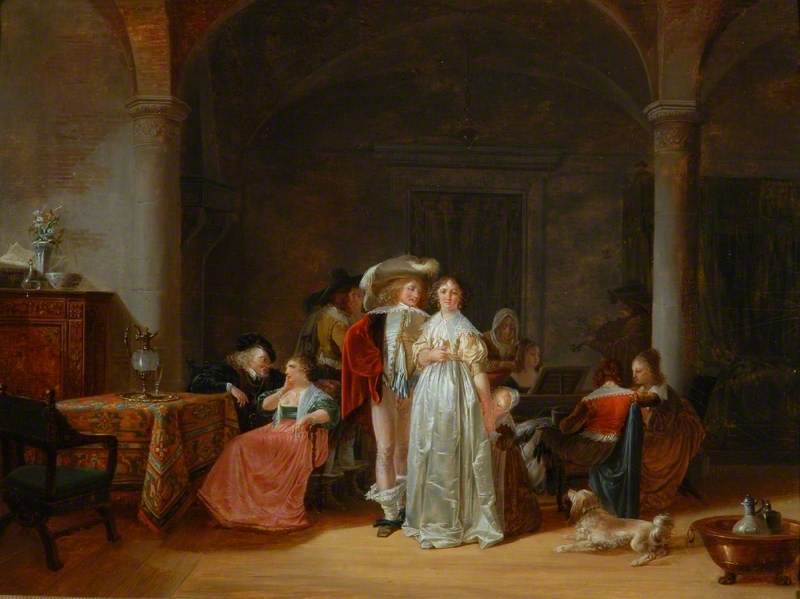 Wikioo.org - The Encyclopedia of Fine Arts - Painting, Artwork by Jean Baptiste Mallet - The Proposal