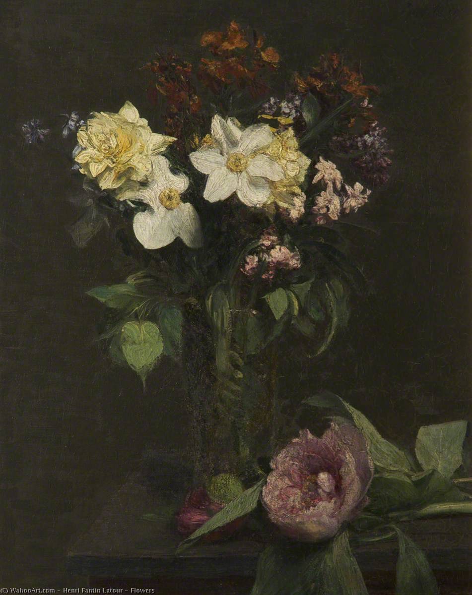 Wikioo.org - The Encyclopedia of Fine Arts - Painting, Artwork by Henri Fantin Latour - Flowers