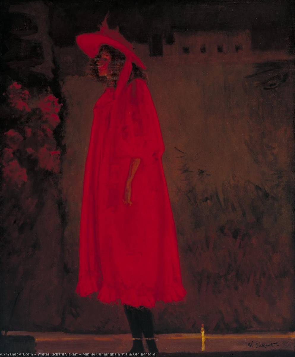 Wikioo.org - The Encyclopedia of Fine Arts - Painting, Artwork by Walter Richard Sickert - Minnie Cunningham at the Old Bedford