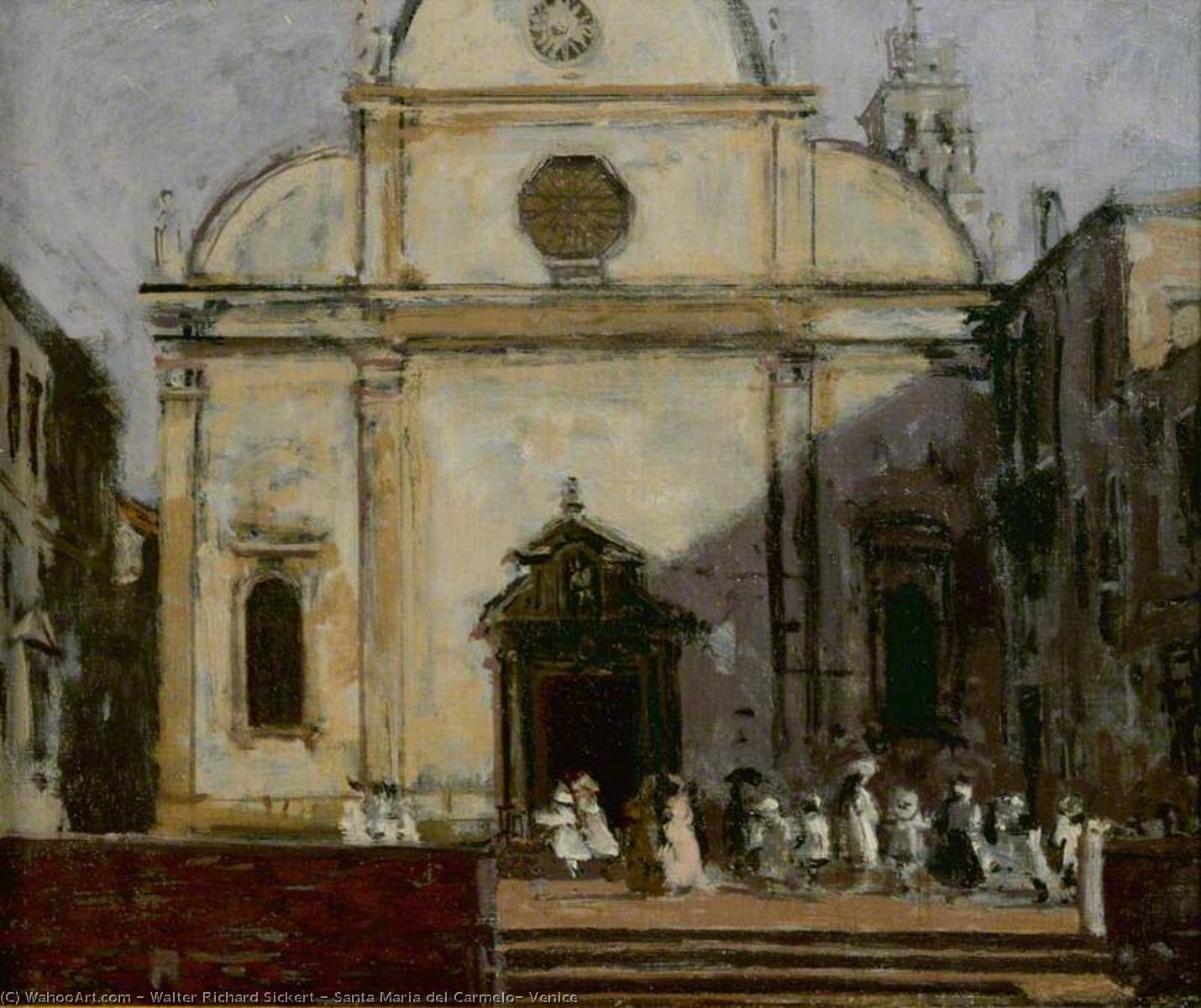 Wikioo.org - The Encyclopedia of Fine Arts - Painting, Artwork by Walter Richard Sickert - Santa Maria del Carmelo, Venice
