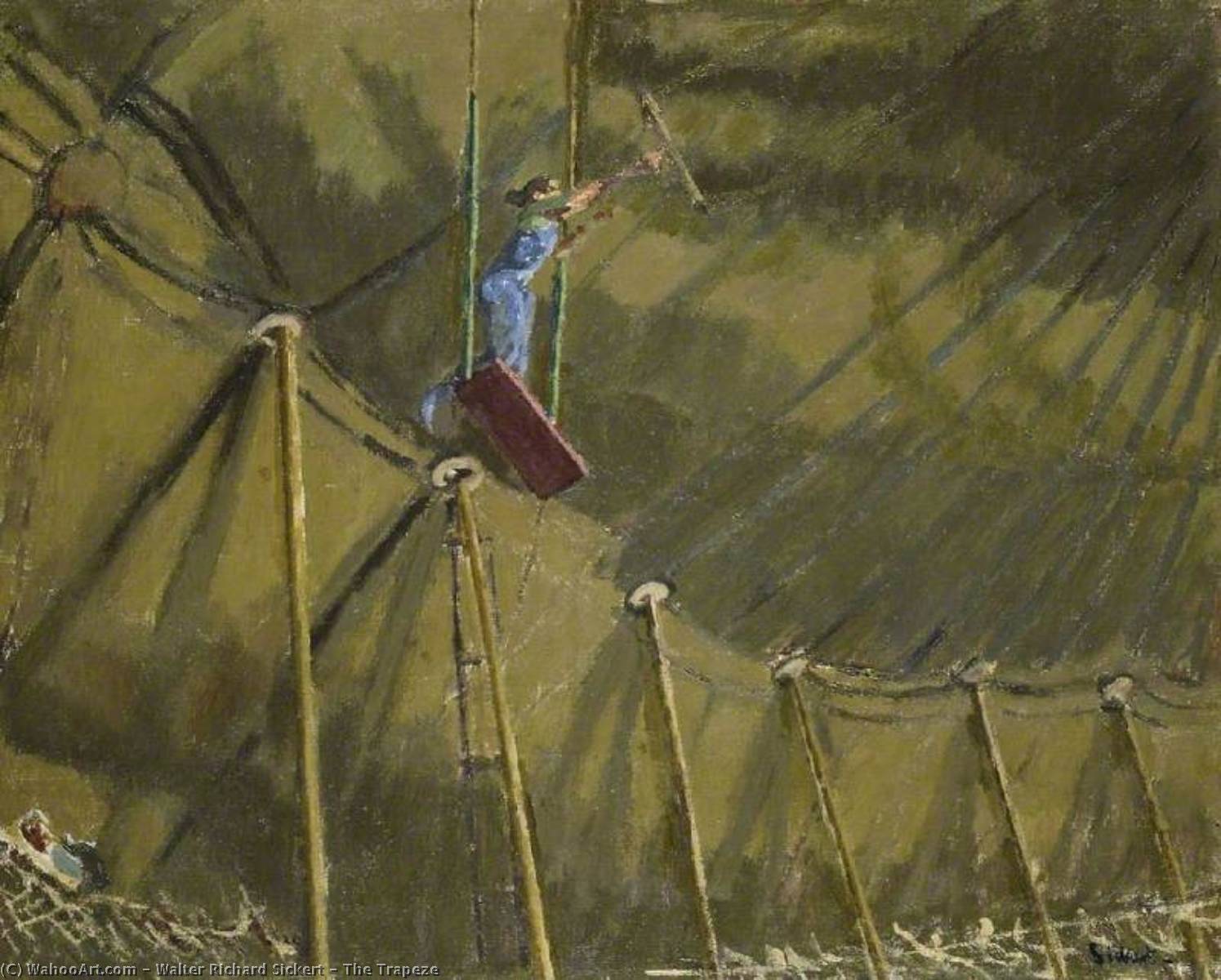 Wikioo.org - The Encyclopedia of Fine Arts - Painting, Artwork by Walter Richard Sickert - The Trapeze