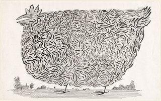 Wikioo.org - The Encyclopedia of Fine Arts - Painting, Artwork by Saul Steinberg - Hen