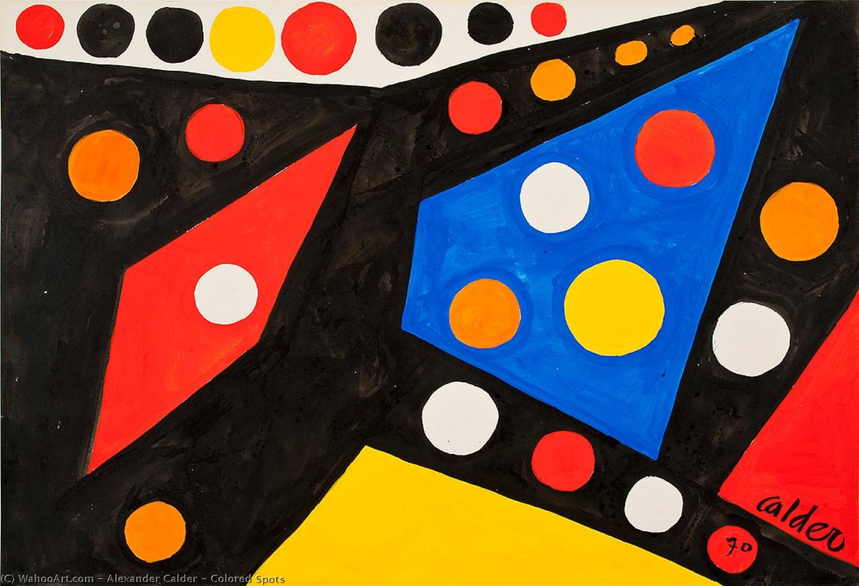 WikiOO.org - אנציקלופדיה לאמנויות יפות - ציור, יצירות אמנות Alexander Milne Calder - Colored Spots