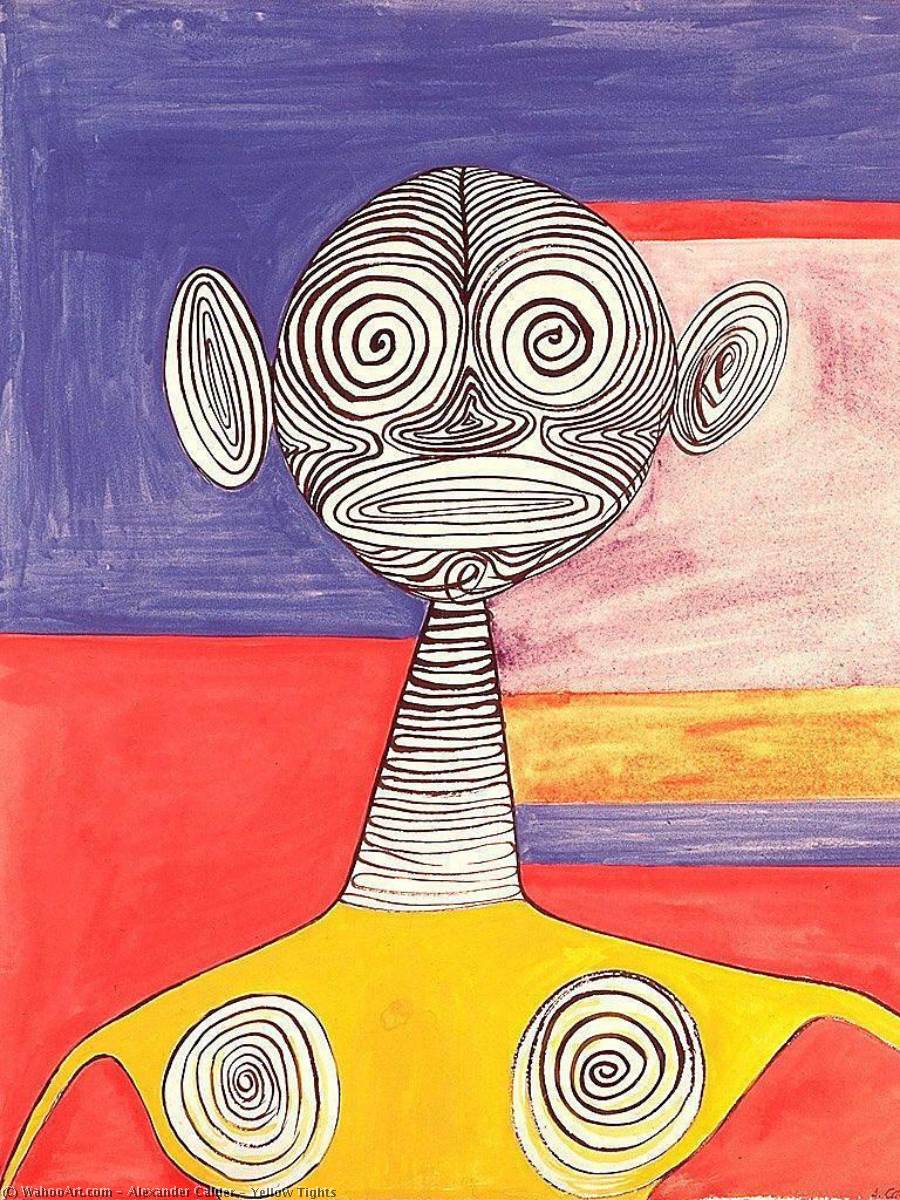 Wikioo.org - Bách khoa toàn thư về mỹ thuật - Vẽ tranh, Tác phẩm nghệ thuật Alexander Milne Calder - Yellow Tights