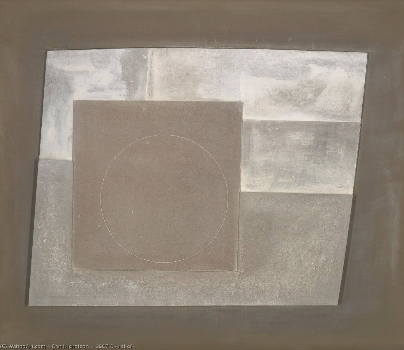 Wikioo.org - Bách khoa toàn thư về mỹ thuật - Vẽ tranh, Tác phẩm nghệ thuật Ben Nicholson - 1967 8 (relief)
