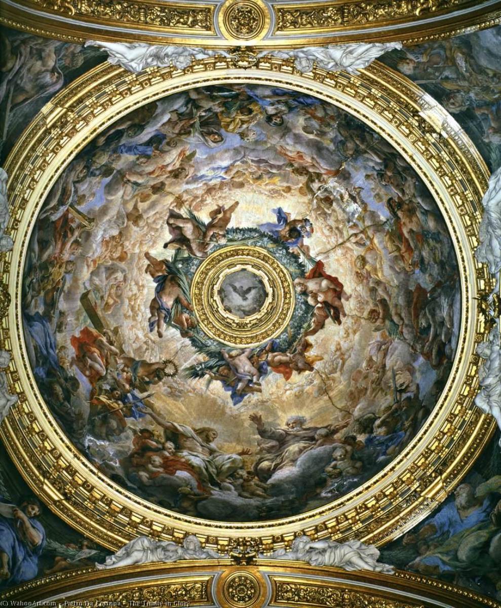 Wikioo.org - The Encyclopedia of Fine Arts - Painting, Artwork by Pietro Da Cortona - The Trinity in Glory