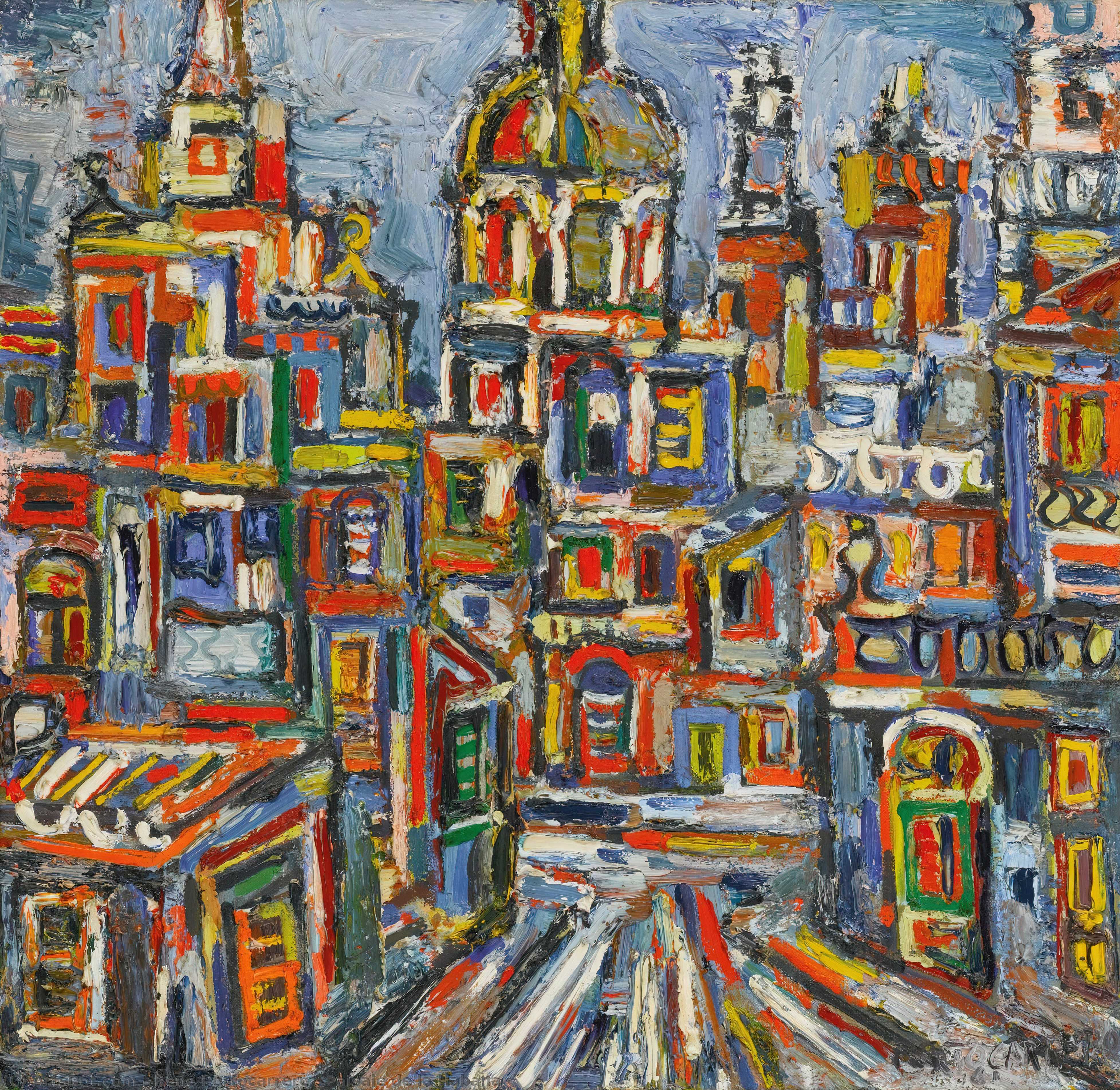 Wikioo.org - The Encyclopedia of Fine Arts - Painting, Artwork by René Portocarrero - Paisaje de la Habana