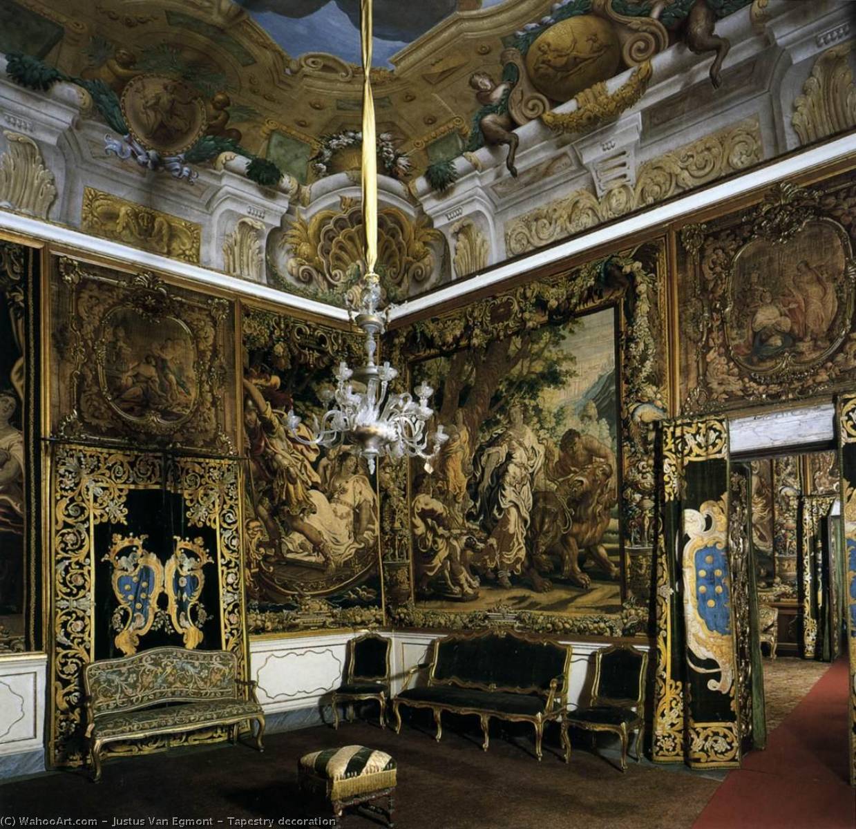 WikiOO.org - Encyclopedia of Fine Arts - Maalaus, taideteos Justus Van Egmont - Tapestry decoration