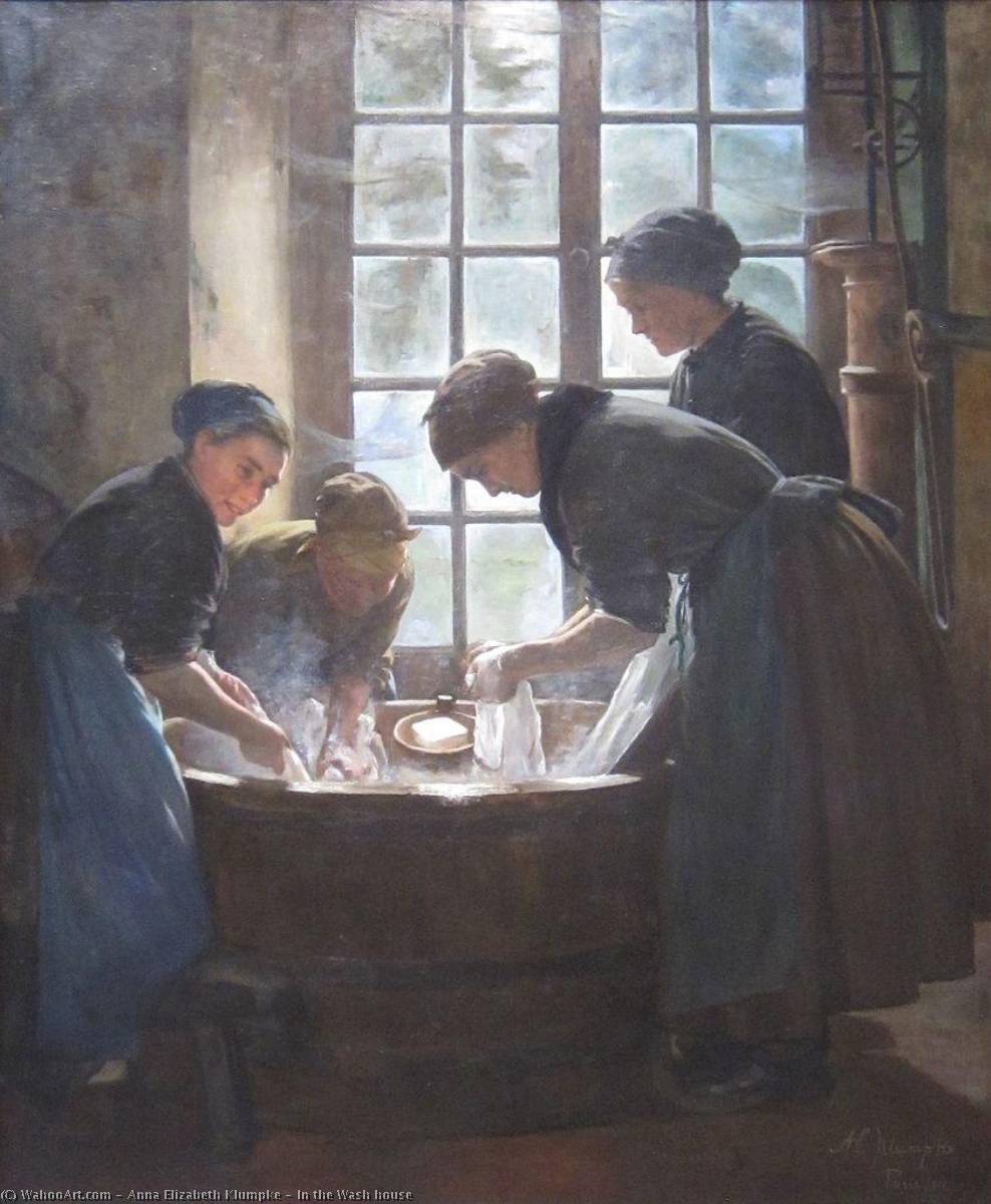 Wikioo.org - The Encyclopedia of Fine Arts - Painting, Artwork by Anna Elizabeth Klumpke - In the Wash house