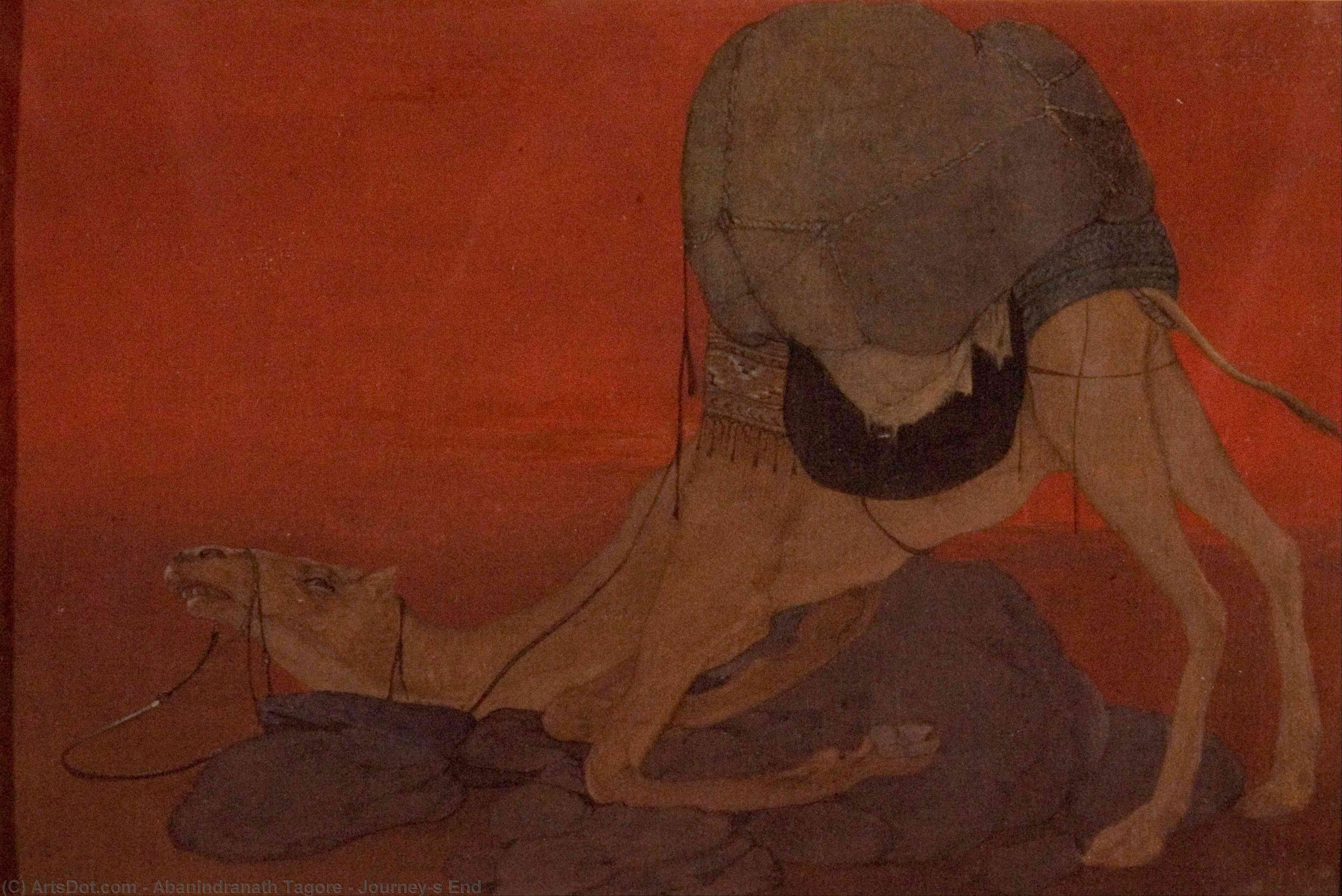 WikiOO.org – 美術百科全書 - 繪畫，作品 Abanindranath Tagore - 旅程的终点