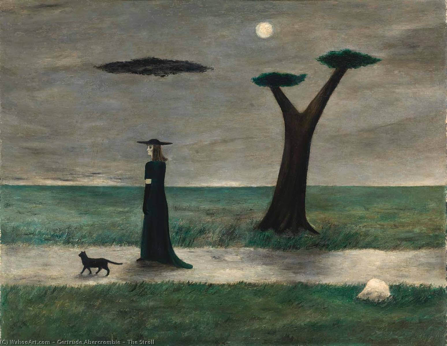 Wikioo.org - The Encyclopedia of Fine Arts - Painting, Artwork by Gertrude Abercrombie - The Stroll