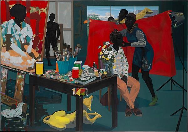 Wikioo.org - The Encyclopedia of Fine Arts - Painting, Artwork by Kerry James Marshall - Untitled (Studio)