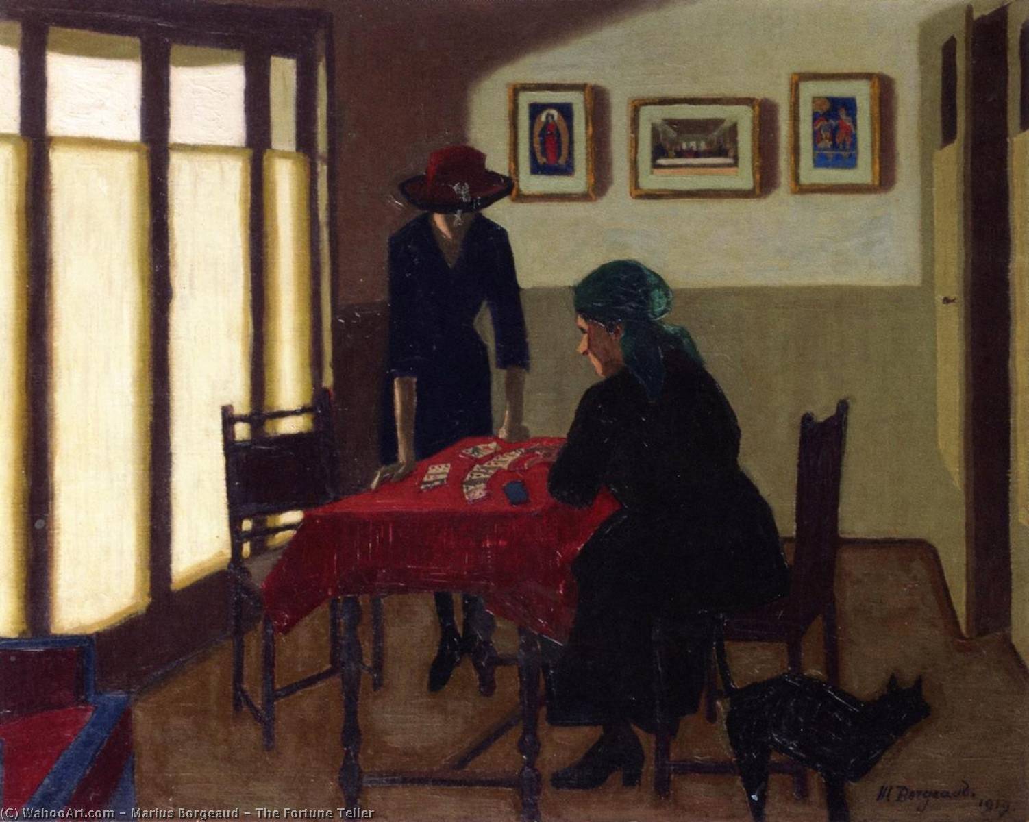 Wikioo.org - The Encyclopedia of Fine Arts - Painting, Artwork by Marius Borgeaud - The Fortune Teller