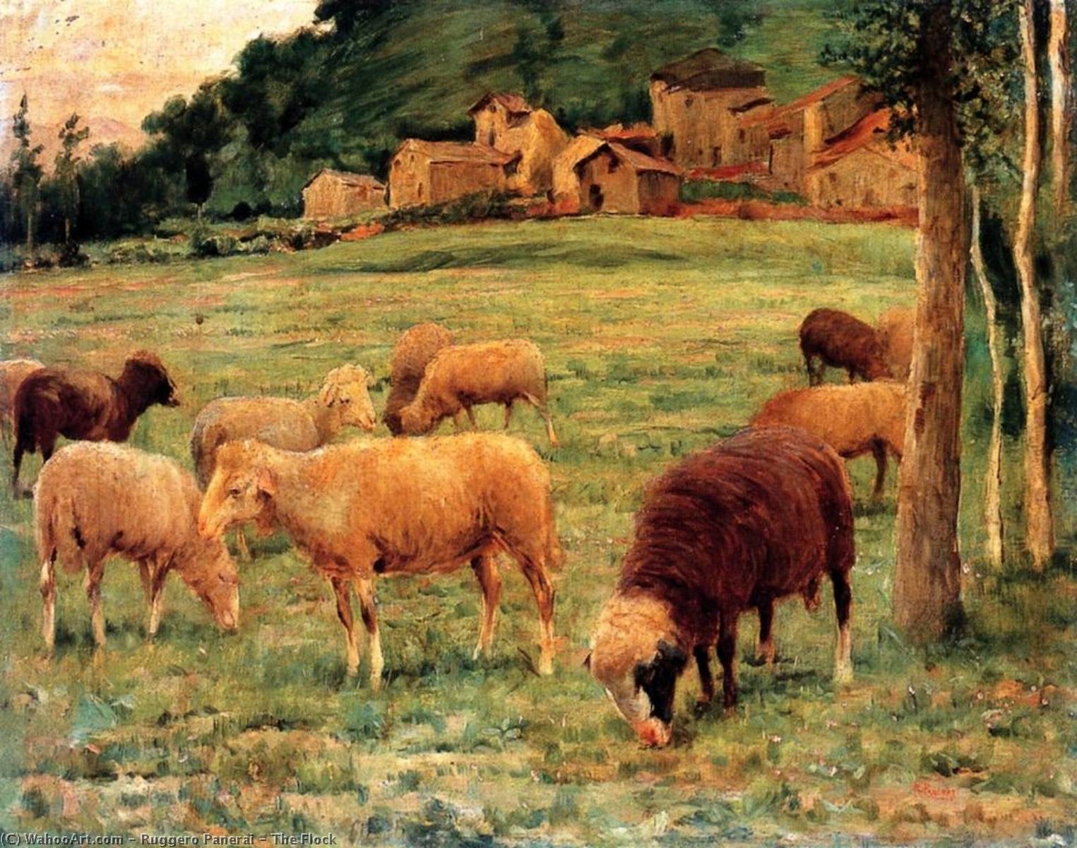 Wikioo.org - The Encyclopedia of Fine Arts - Painting, Artwork by Ruggero Panerai - The Flock