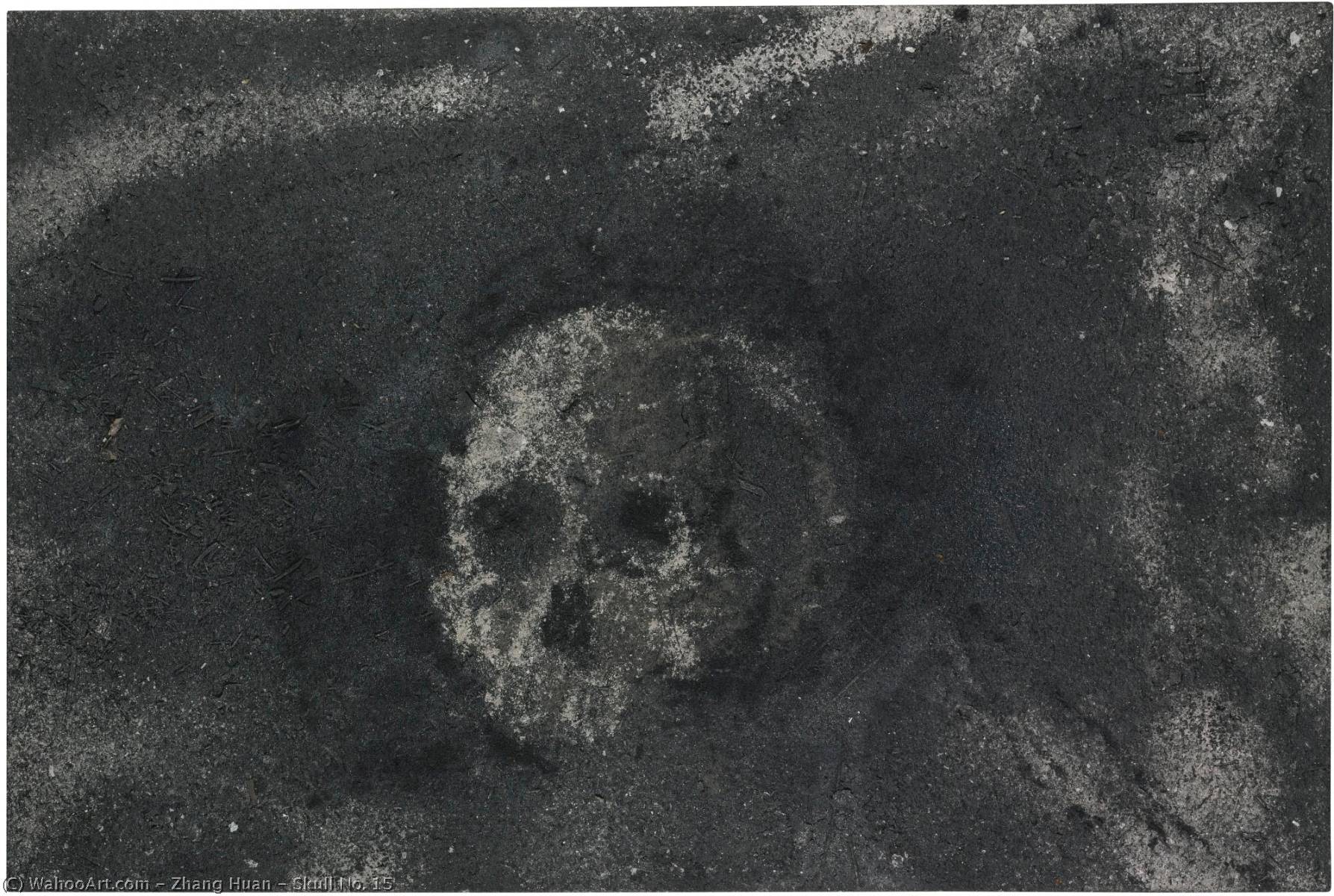 Wikioo.org - Bách khoa toàn thư về mỹ thuật - Vẽ tranh, Tác phẩm nghệ thuật Zhang Huan - Skull No. 15