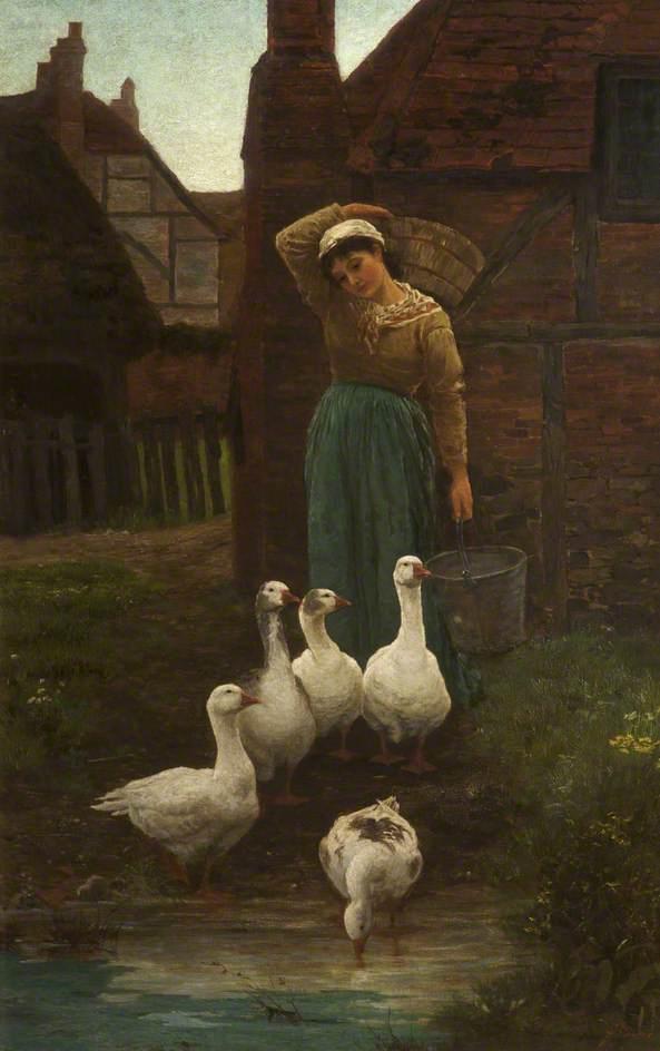 Wikioo.org - The Encyclopedia of Fine Arts - Painting, Artwork by Alice Mary Havers - Michaelmas Geese