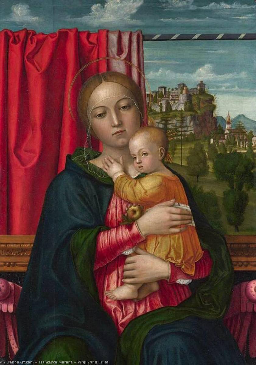 Wikioo.org - The Encyclopedia of Fine Arts - Painting, Artwork by Francesco Morone - Virgin and Child