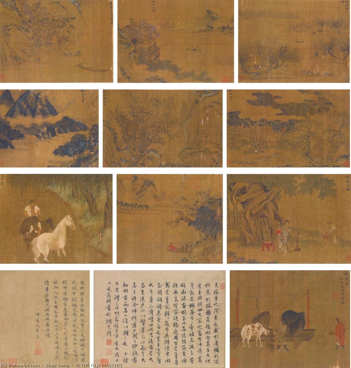 WikiOO.org - Енциклопедия за изящни изкуства - Живопис, Произведения на изкуството Zhao Yong - AFTER OLD MASTERS