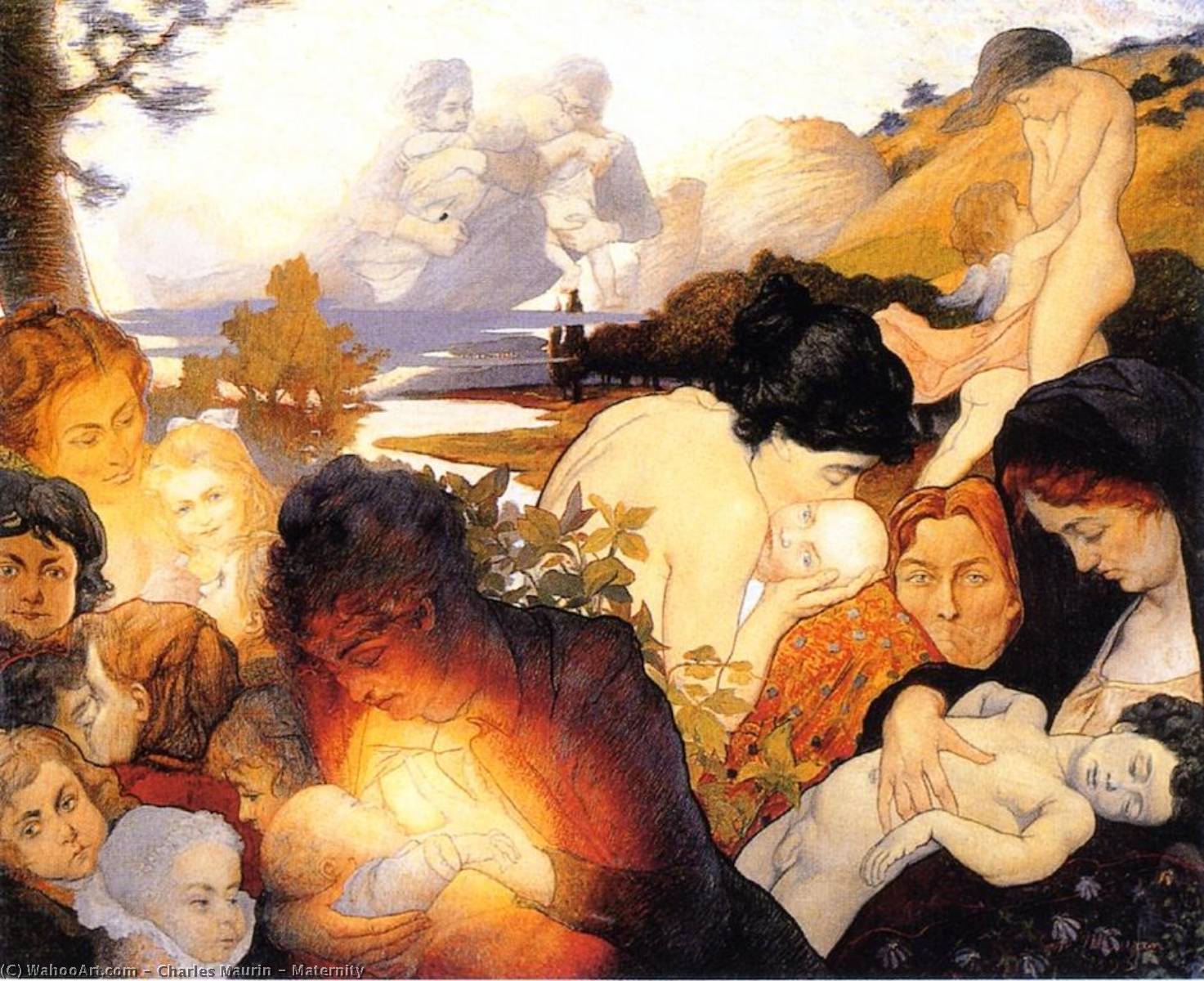 Wikioo.org – L'Enciclopedia delle Belle Arti - Pittura, Opere di Charles Maurin - maternità