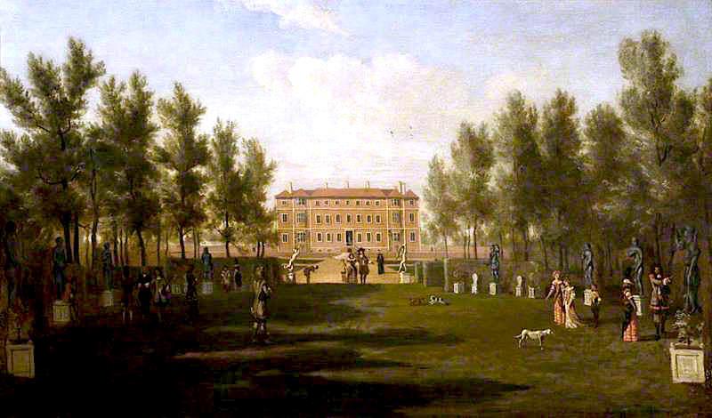 Wikioo.org - The Encyclopedia of Fine Arts - Painting, Artwork by Hendrick Danckerts - Ham House from the South