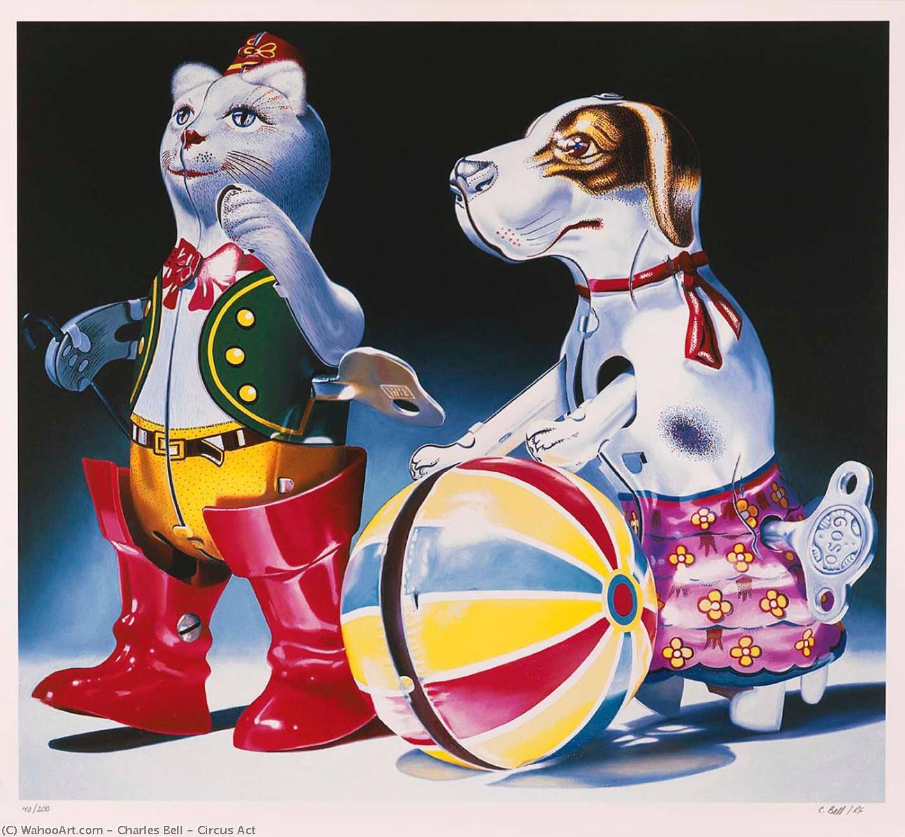 WikiOO.org - Encyclopedia of Fine Arts - Målning, konstverk Charles Bell - Circus Act