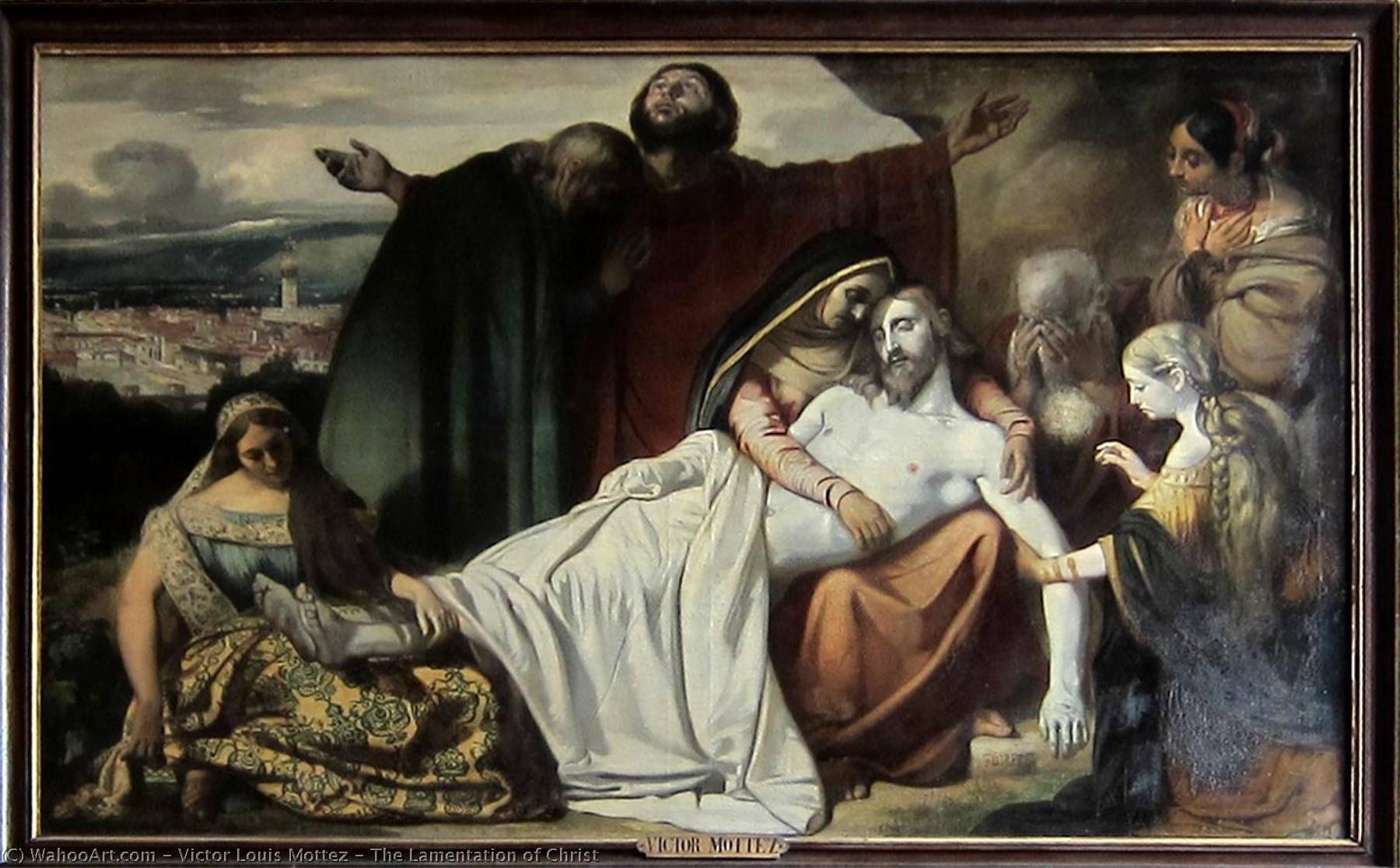 Wikioo.org – L'Enciclopedia delle Belle Arti - Pittura, Opere di Victor Louis Mottez - il Compianto di Cristo