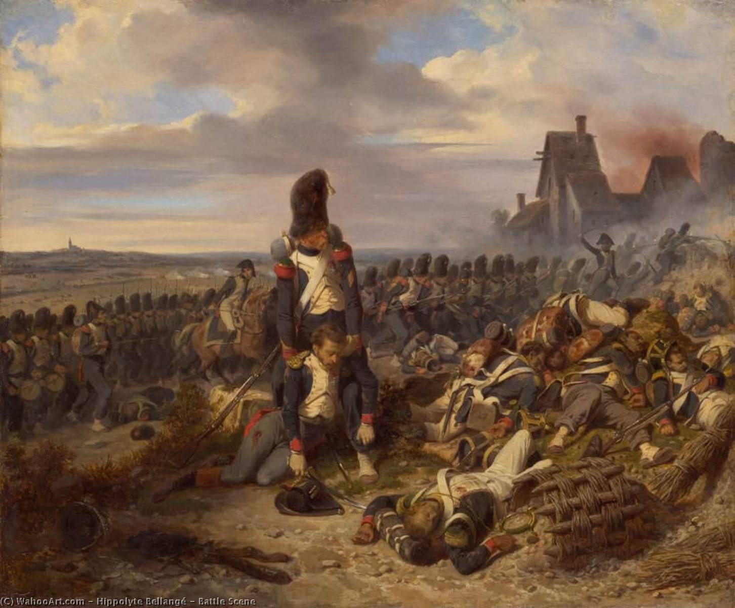 Wikioo.org – L'Enciclopedia delle Belle Arti - Pittura, Opere di Hippolyte Bellangé - battaglia scena