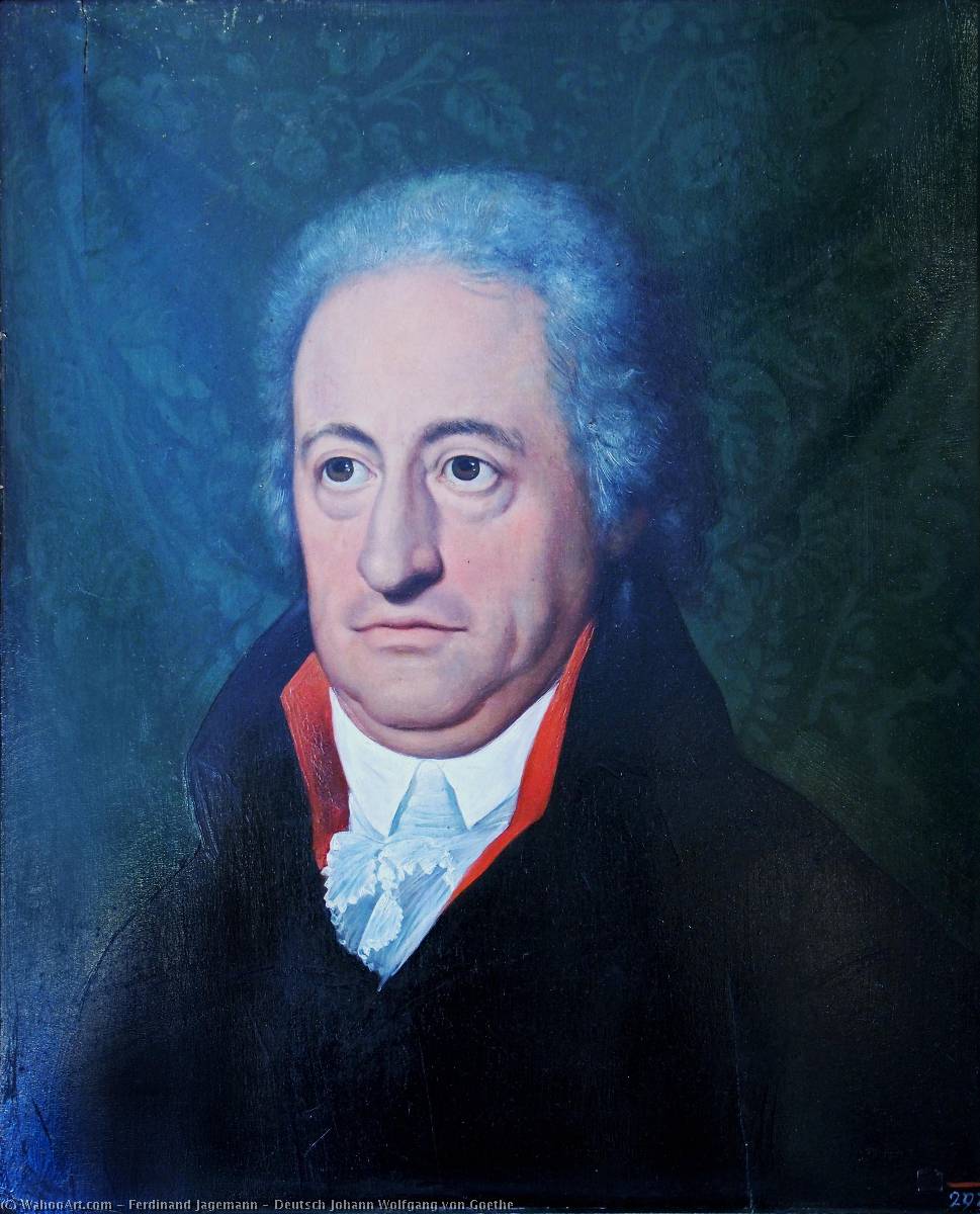 Wikioo.org - The Encyclopedia of Fine Arts - Painting, Artwork by Ferdinand Jagemann - Deutsch Johann Wolfgang von Goethe