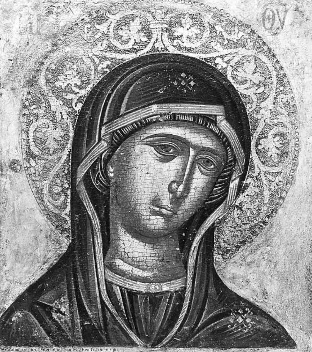 WikiOO.org - Encyclopedia of Fine Arts - Lukisan, Artwork Emmanuel Tzanès - Head of the Virgin