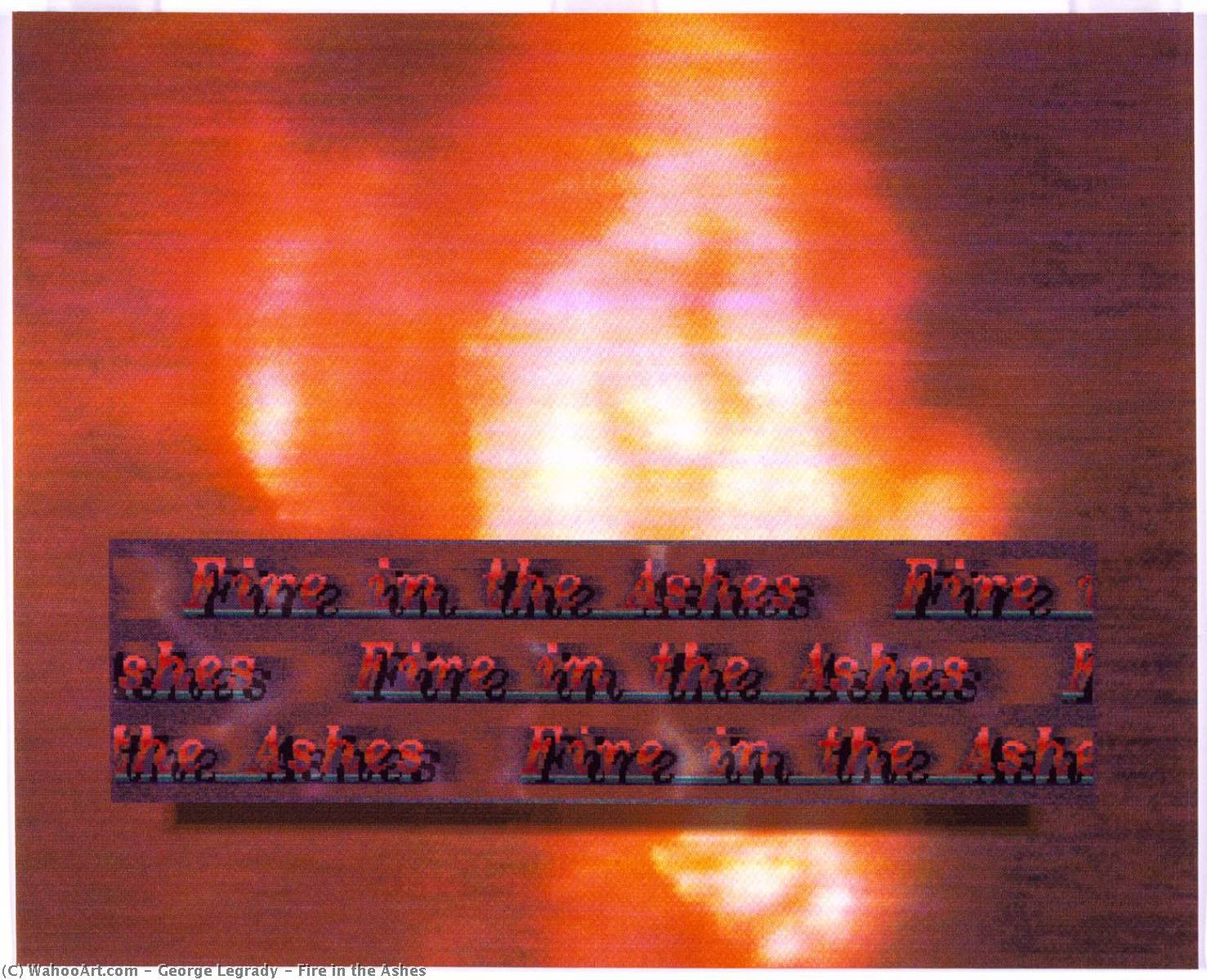 WikiOO.org - אנציקלופדיה לאמנויות יפות - ציור, יצירות אמנות George Legrady - Fire in the Ashes