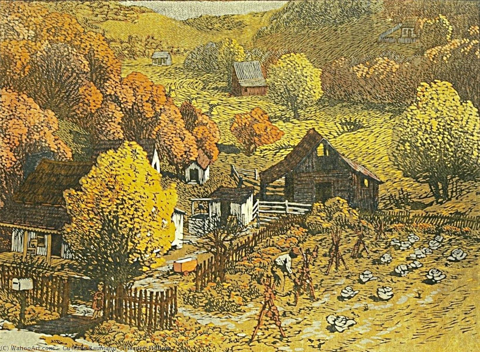 WikiOO.org - Енциклопедия за изящни изкуства - Живопис, Произведения на изкуството Gustave Baumann - Harden Hollow