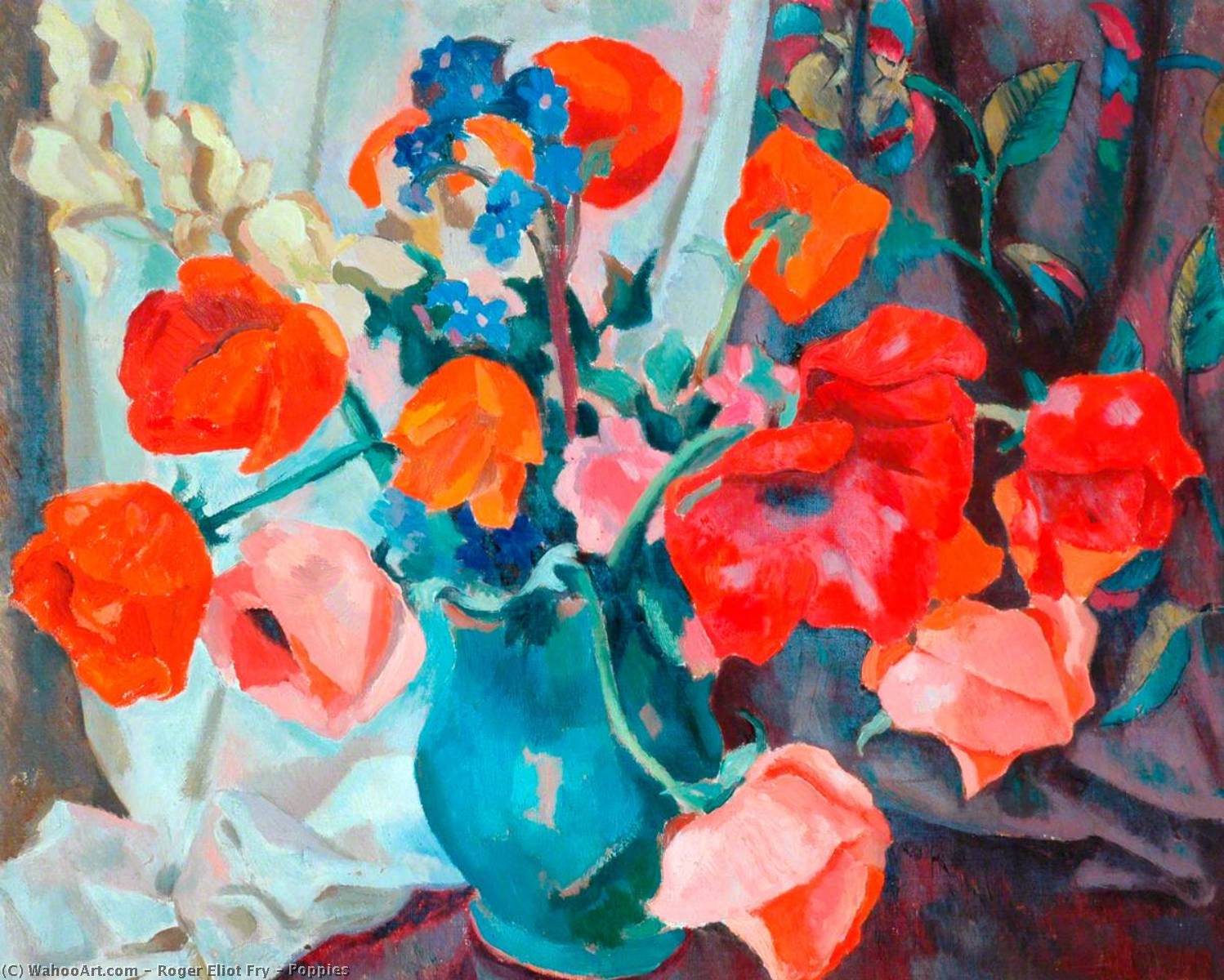 Wikioo.org - The Encyclopedia of Fine Arts - Painting, Artwork by Roger Eliot Fry - Poppies