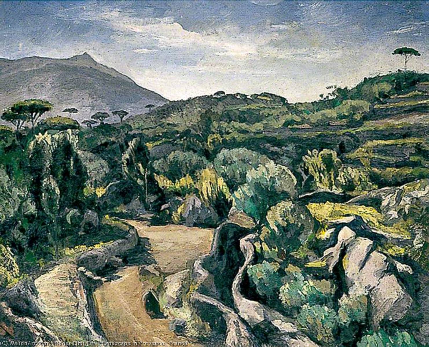 Wikioo.org - The Encyclopedia of Fine Arts - Painting, Artwork by Roger Eliot Fry - Landscape in Provence, France