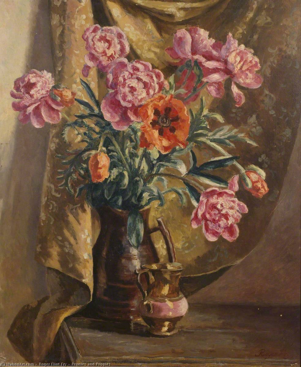 Wikioo.org - The Encyclopedia of Fine Arts - Painting, Artwork by Roger Eliot Fry - Peonies and Poppies