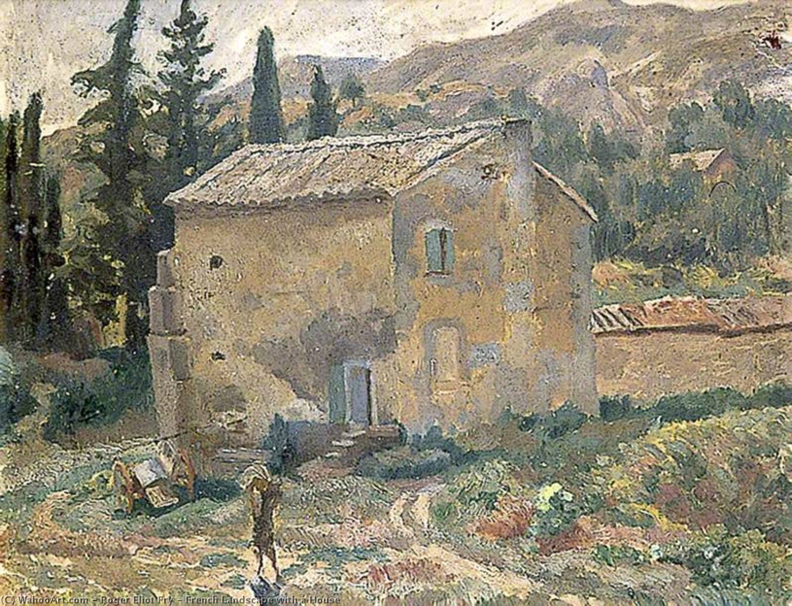 Wikioo.org - The Encyclopedia of Fine Arts - Painting, Artwork by Roger Eliot Fry - French Landscape with a House