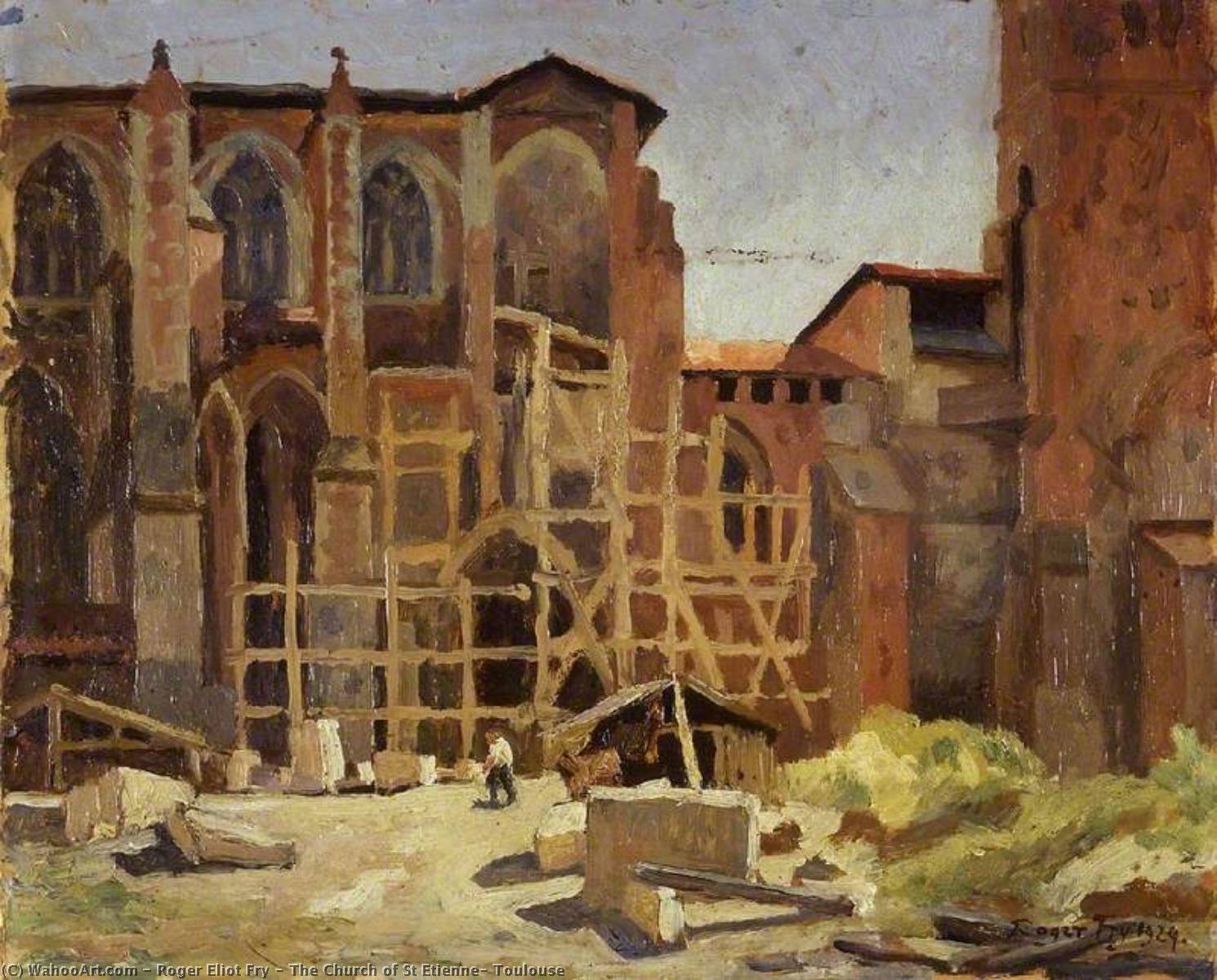 Wikioo.org - The Encyclopedia of Fine Arts - Painting, Artwork by Roger Eliot Fry - The Church of St Etienne, Toulouse