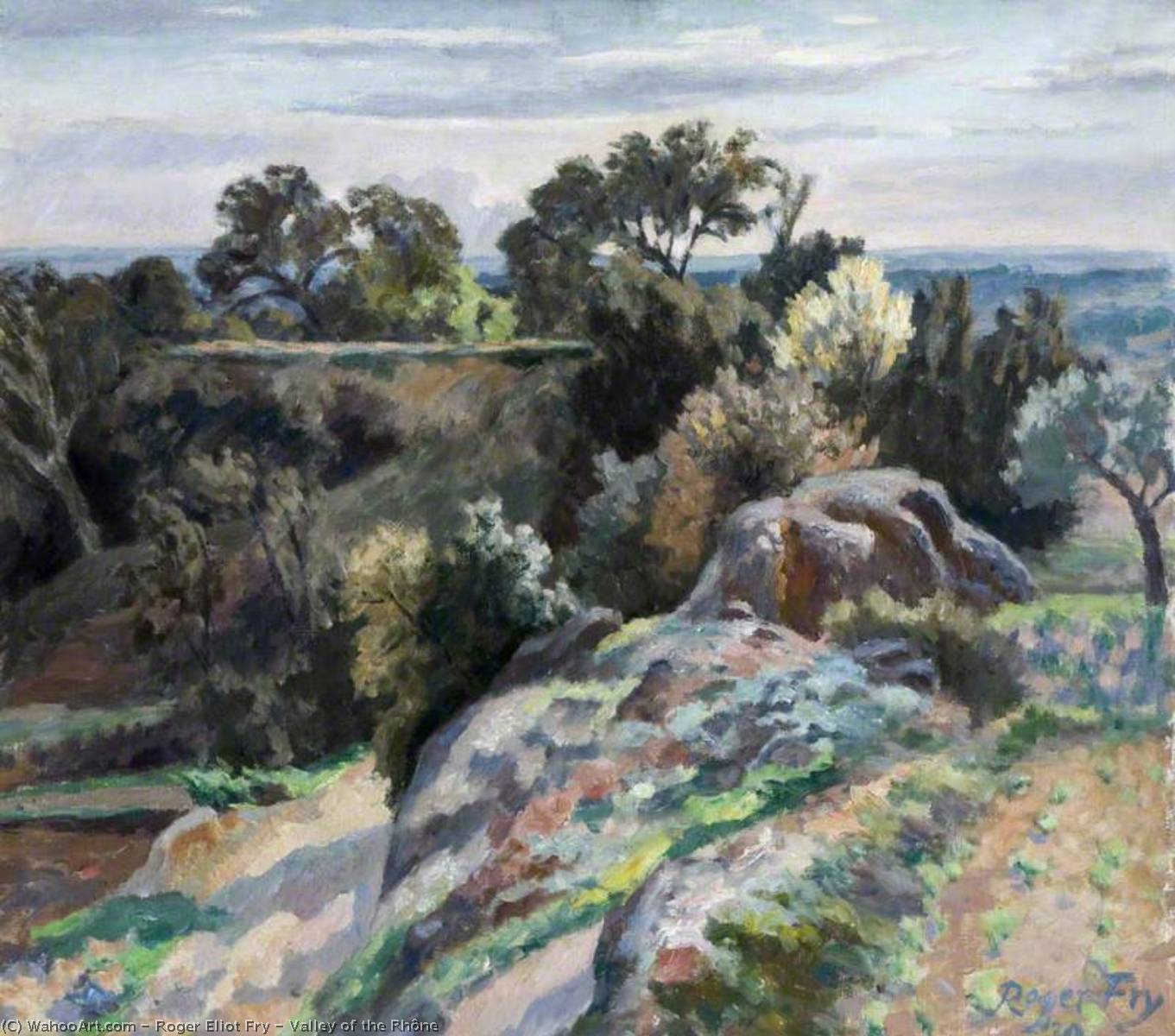 Wikioo.org - The Encyclopedia of Fine Arts - Painting, Artwork by Roger Eliot Fry - Valley of the Rhône
