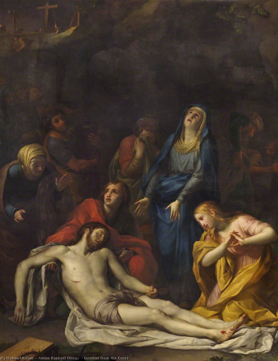 Wikioo.org - The Encyclopedia of Fine Arts - Painting, Artwork by Anton Raphael Mengs - Descent from the Cross