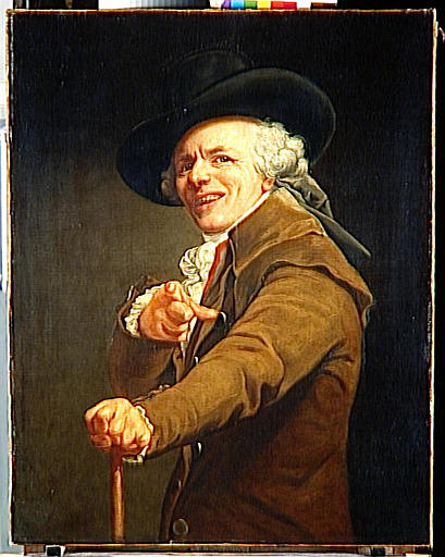 Wikioo.org - The Encyclopedia of Fine Arts - Painting, Artwork by Joseph Ducreux - PORTRAIT DE L'ARTISTE SOUS LES TRAITS D'UN MOQUEUR