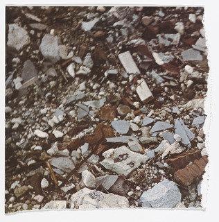 WikiOO.org - Enciclopedia of Fine Arts - Pictura, lucrări de artă Robert Smithson - Torn Photograph from the 2nd Stop (Rubble) (2nd Mountain of Six Stops on a Section) from Artists Photographs