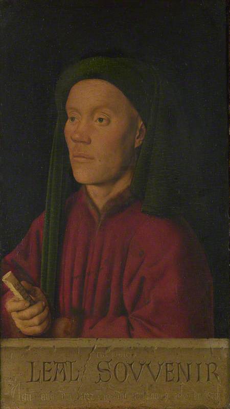 Wikioo.org - The Encyclopedia of Fine Arts - Painting, Artwork by Jan Van Eyck - Portrait of a Man ('Léal Souvenir')