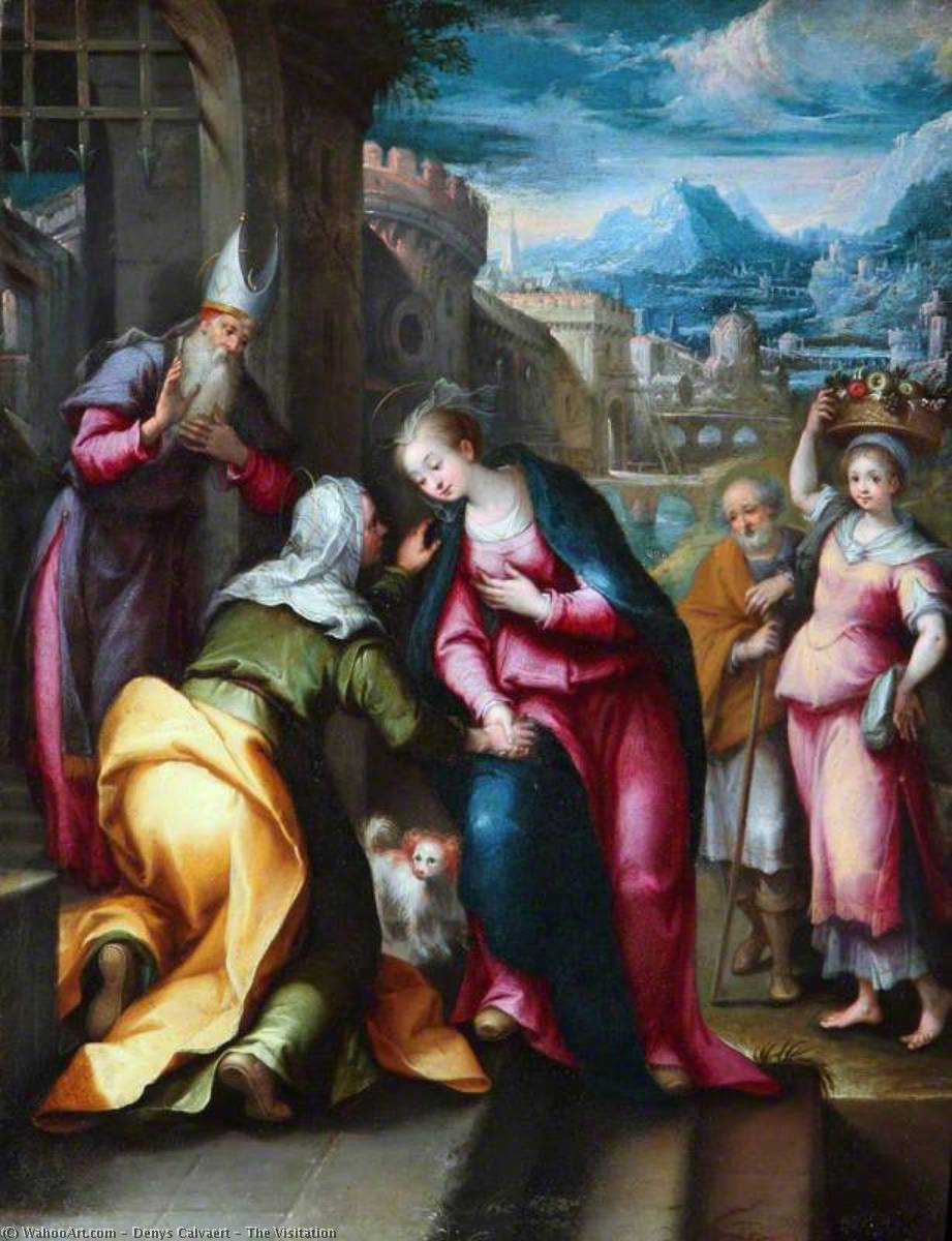 Wikioo.org - The Encyclopedia of Fine Arts - Painting, Artwork by Denys Calvaert - The Visitation