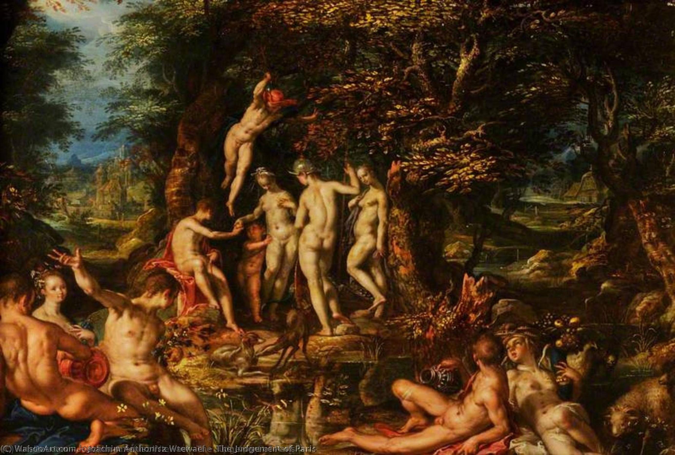 Wikioo.org – L'Enciclopedia delle Belle Arti - Pittura, Opere di Joachim Antonisz Wtewael - Il giudizio di Paride