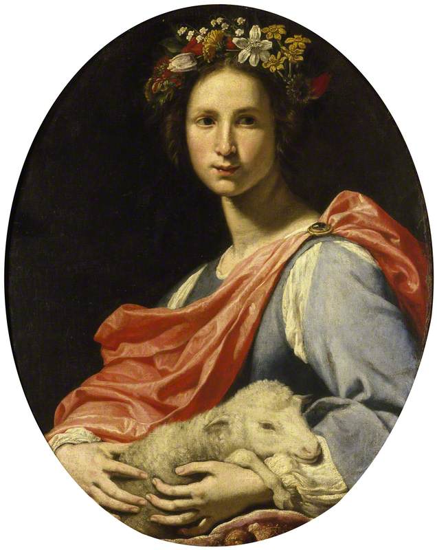 Wikioo.org - The Encyclopedia of Fine Arts - Painting, Artwork by Lorenzo Lippi - An Allegory of Innocence